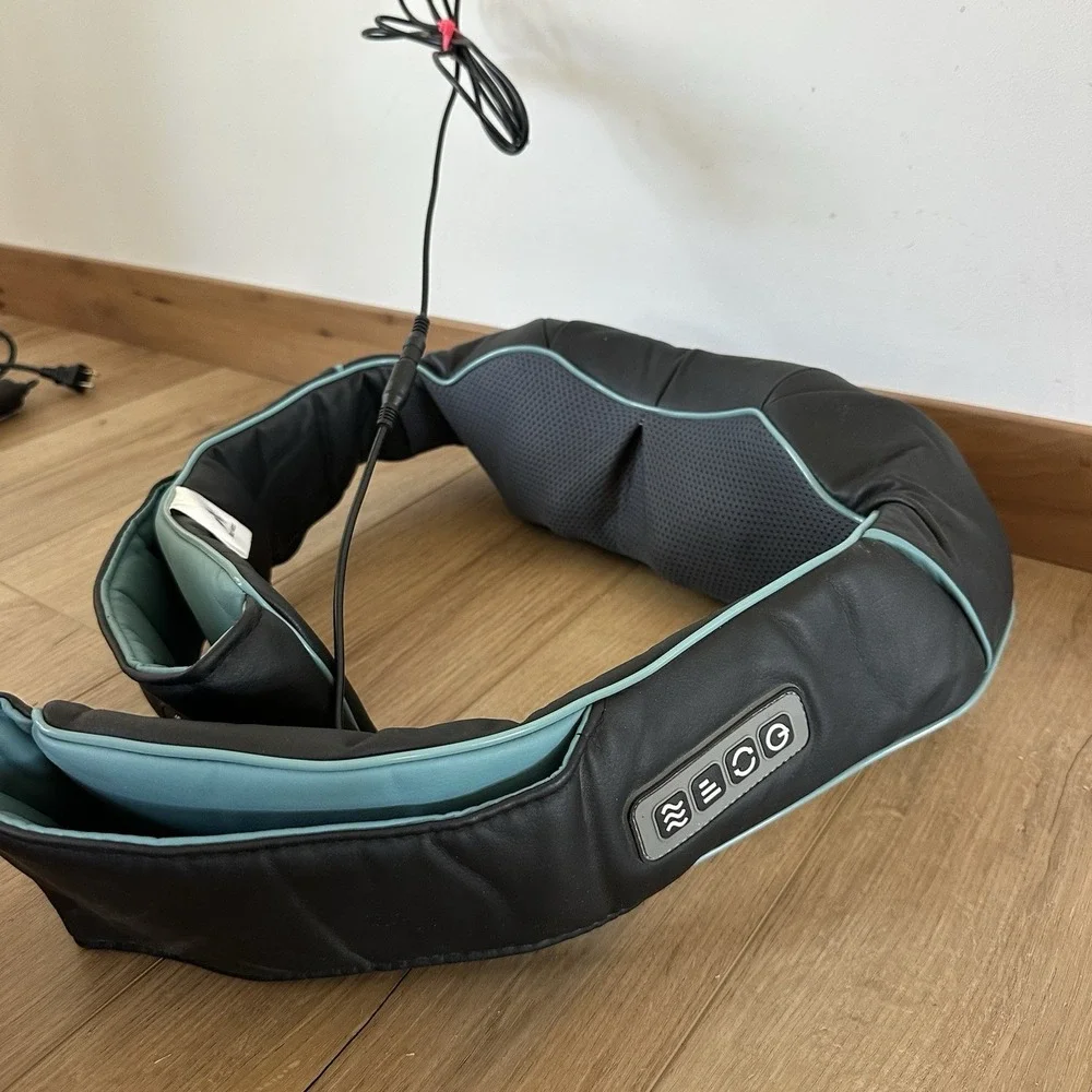 Shiatsu Back Shoulder and Neck Massager with Heat, Electric Deep Tissue 4D Knead